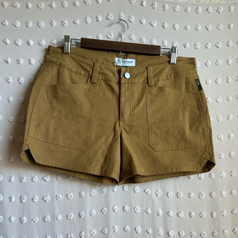 Flylow Women’s Canvas Shorts‎ Sz 8 Camel Brown